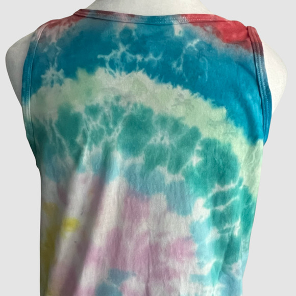 Tomcat Tie Dye Creations Women's Spiral Design Tank Multi Color, NWT-Size Small - Picture 5 of 5